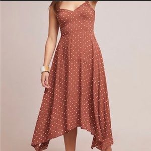 Anthropologie Maeve Polka Dot Dress